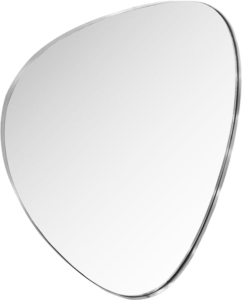 Lennox 23" Silver Iron Frame Mirror, 1 Piece