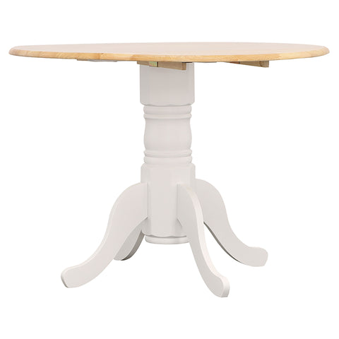 Betty 5-piece Round Drop Leaf Dining Table Set WhiteWhite