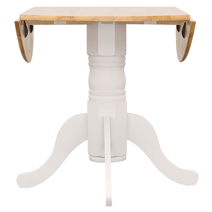 Betty 5-piece Round Drop Leaf Dining Table Set WhiteWhite