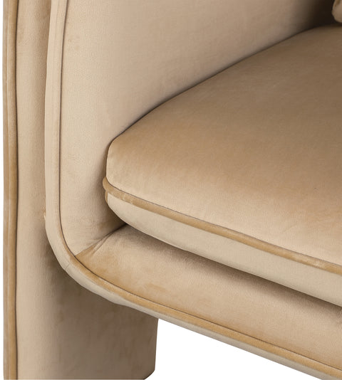Encore Camel Velvet Accent Chair Camel