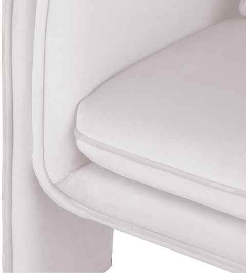 Encore Cream Velvet Accent Chair Cream