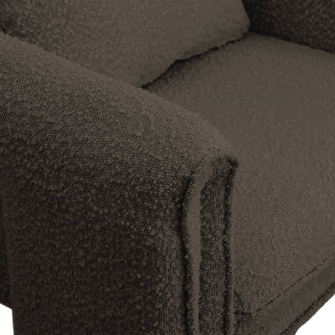 Kira Brown Boucle Fabric Accent Chair Brown