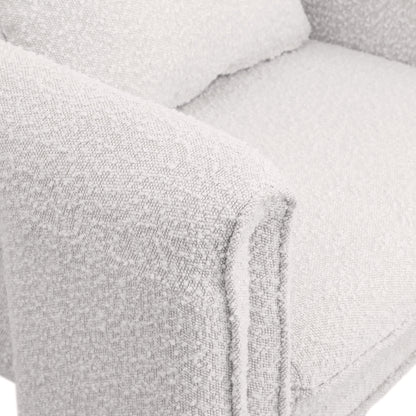 Kira Cream Boucle Fabric Accent Chair Cream