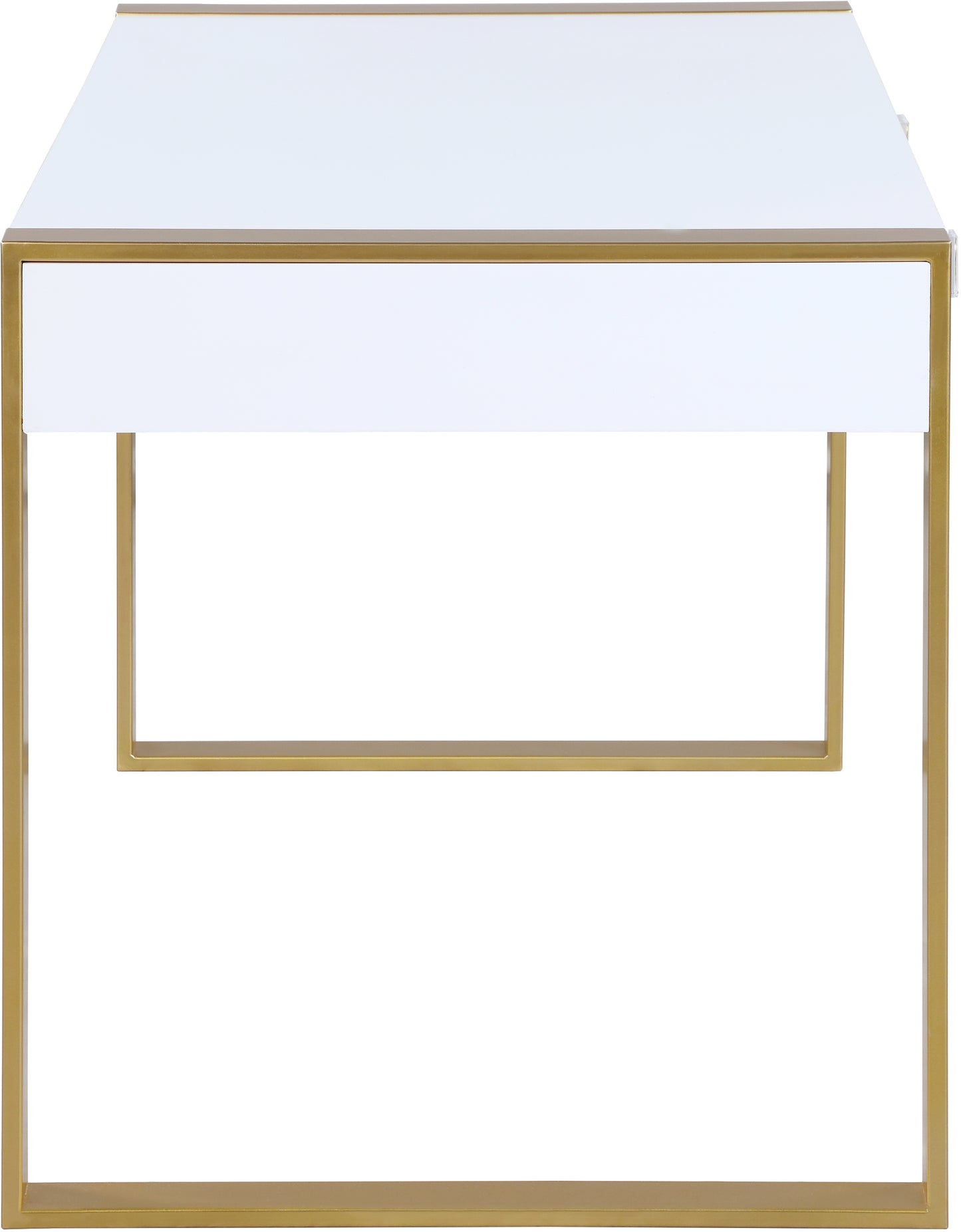 gio white / gold desk/console t