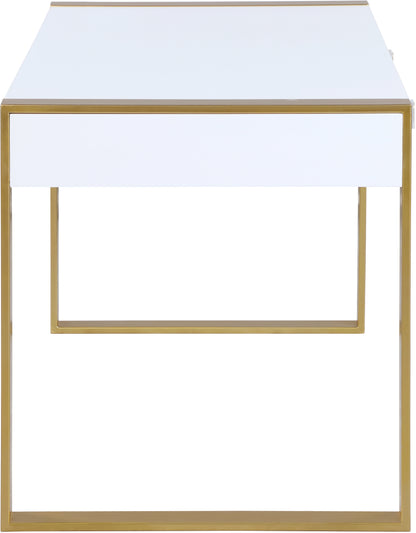 Gio White / Gold Desk/Console T