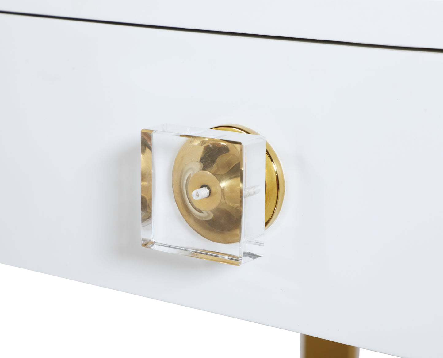 gio white / gold desk/console t