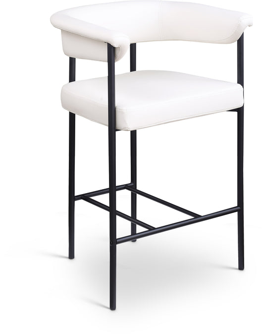 Bellona Cream Vegan Leather Counter Stool