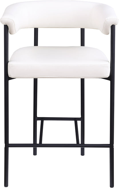 Bellona Cream Vegan Leather Counter Stool