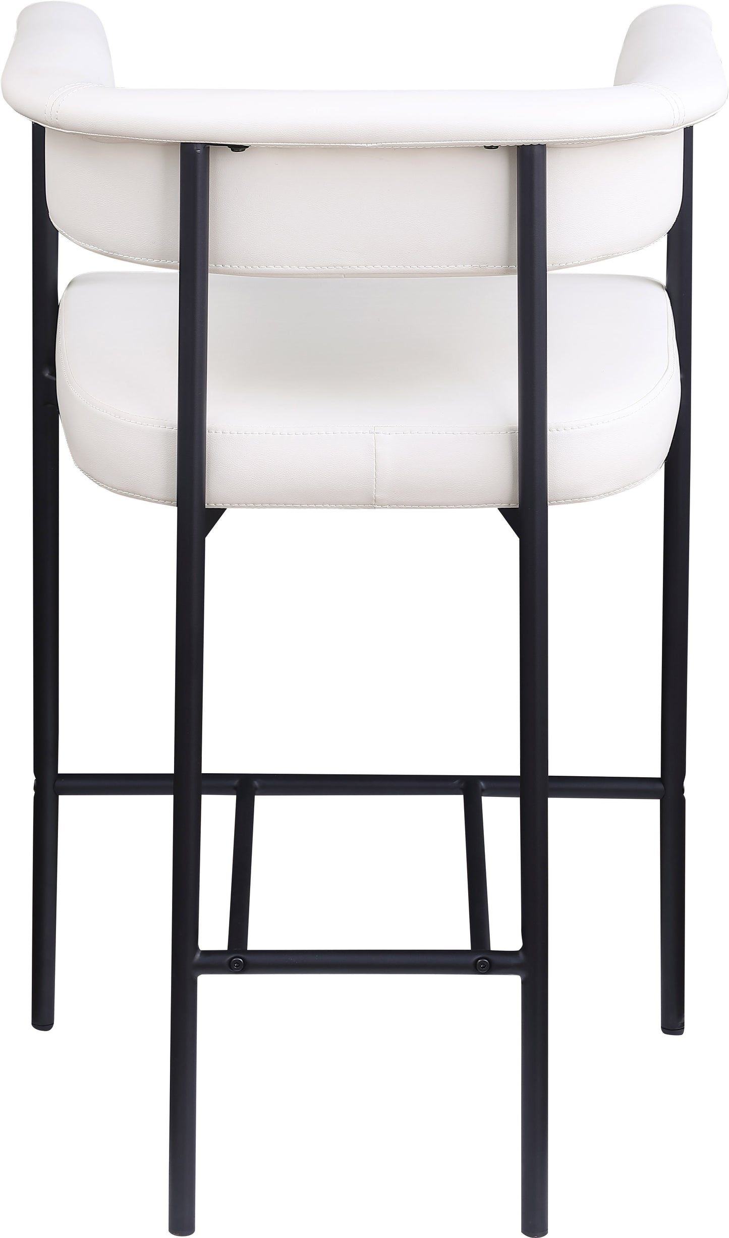 bellona cream vegan leather counter stool