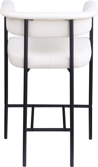 Bellona Cream Vegan Leather Counter Stool