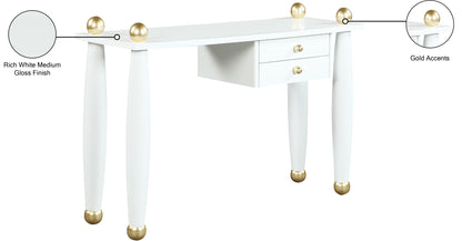 Claire White / Gold Desk/Console T