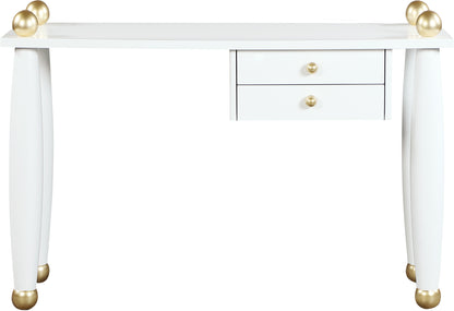 Claire White / Gold Desk/Console T