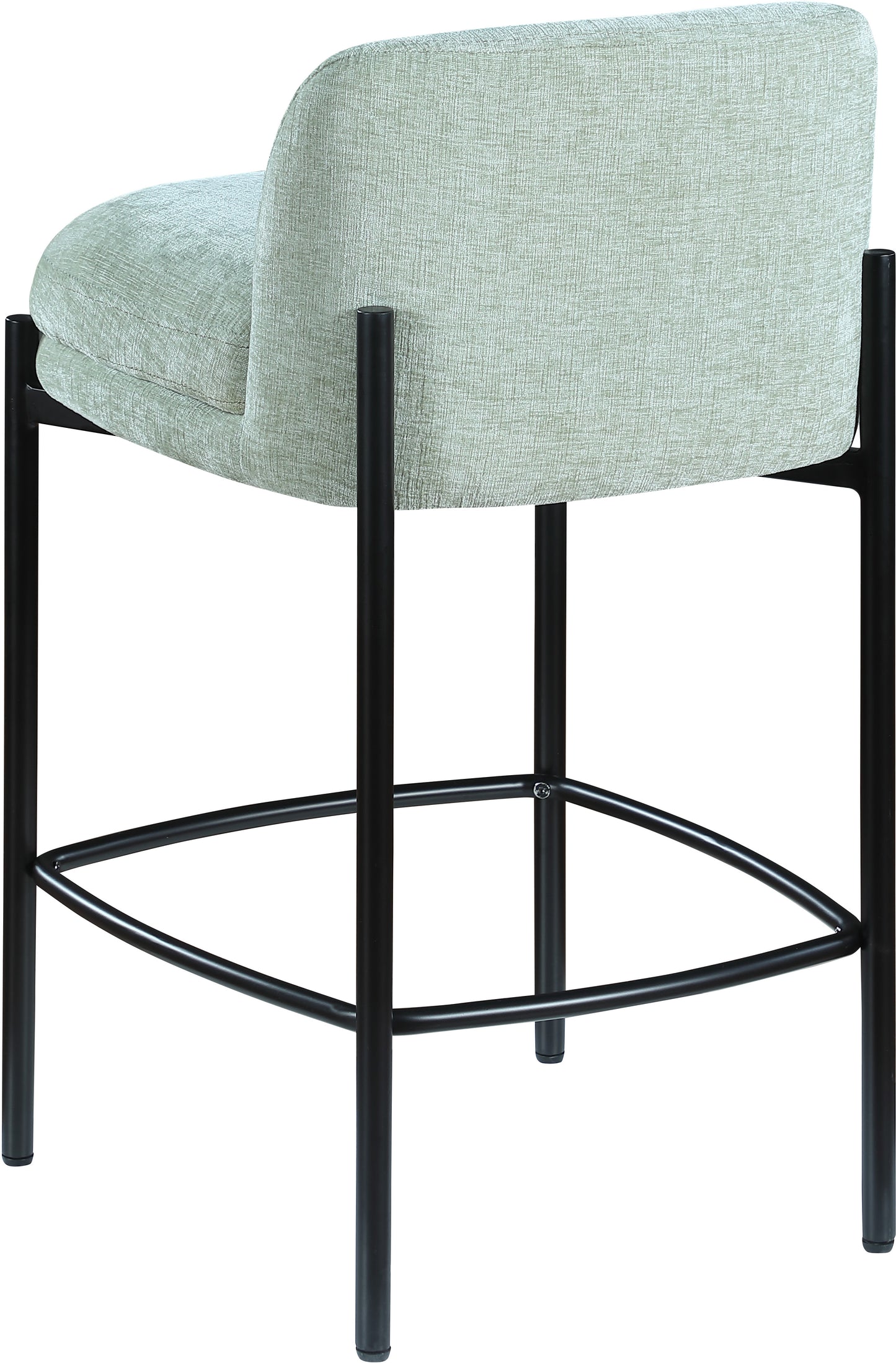 fitzroy mint chenille fabric stool c