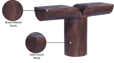 Jolie Brown Acacia Wood Console Table, 1 Piece