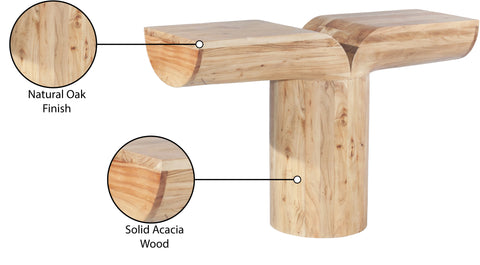 Jolie Oak Acacia Wood Console Table, 1 Piece
