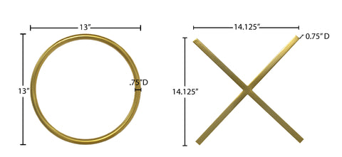 Yara Gold Wall Art, 1 Piece