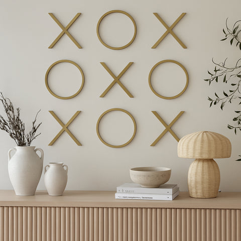 Yara Gold Wall Art, 1 Piece