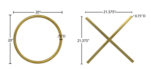Yara Gold Wall Art, 1 Piece (Style 2)