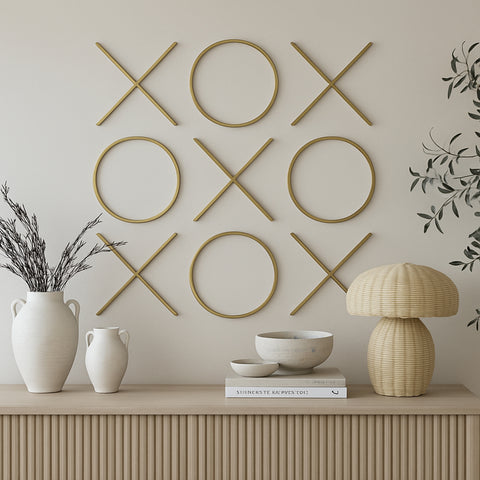 Yara Gold Wall Art, 1 Piece (Style 2)