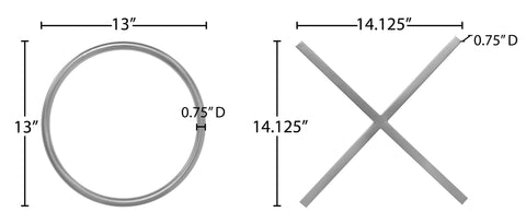Yara Chrome Wall Art, 1 Piece