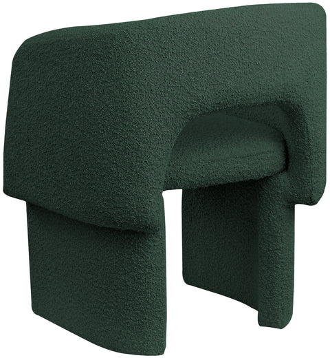 Nikki Green Boucle Fabric Dining Chair / Accent Chair C