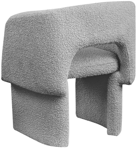 Nikki Grey Boucle Fabric Dining Chair / Accent Chair C