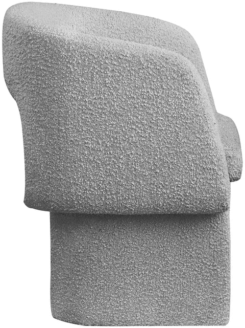 Nikki Grey Boucle Fabric Dining Chair / Accent Chair C