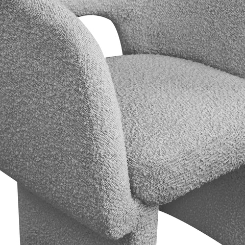 Nikki Grey Boucle Fabric Dining Chair / Accent Chair C