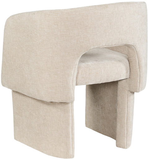 Nikki Beige Chenille Fabric Dining Chair / Accent Chair C