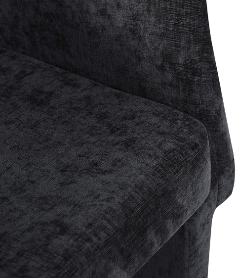 Nikki Black Chenille Fabric Dining Chair / Accent Chair C