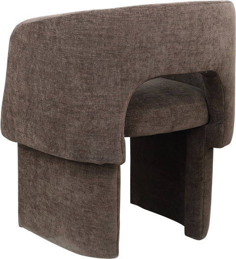 Nikki Brown Chenille Fabric Dining Chair / Accent Chair C