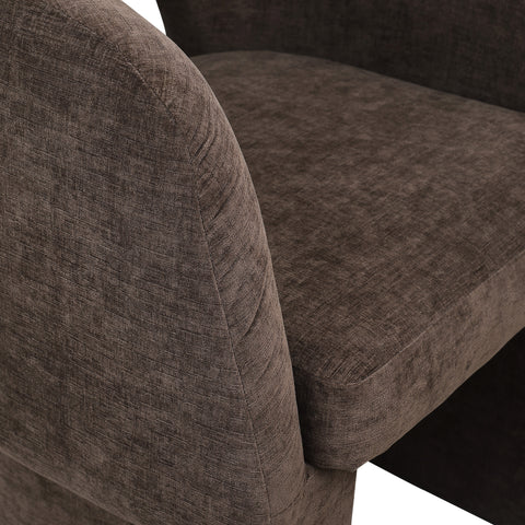 Nikki Brown Chenille Fabric Dining Chair / Accent Chair C