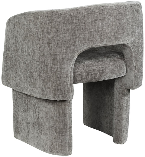 Nikki Grey Chenille Fabric Dining Chair / Accent Chair C