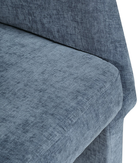 Nikki Light Blue Chenille Fabric Dining Chair / Accent Chair C