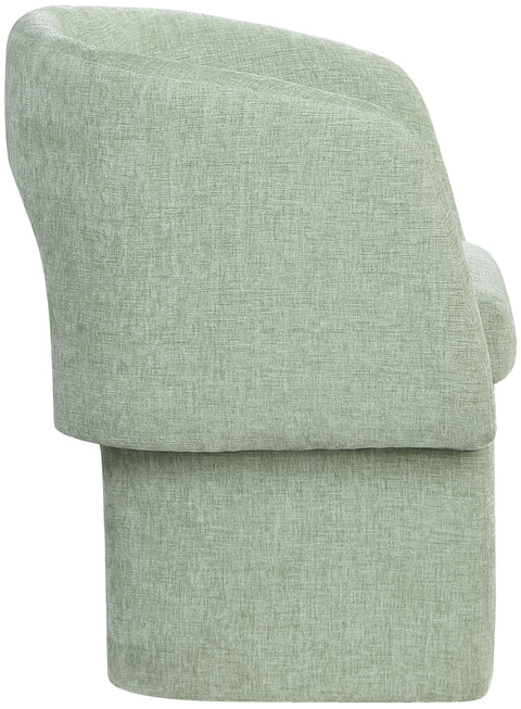 Nikki Mint Chenille Fabric Dining Chair / Accent Chair C