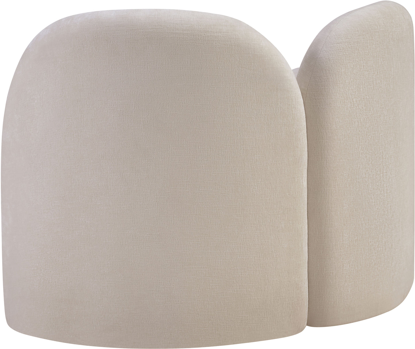 harlow beige chenille fabric chair