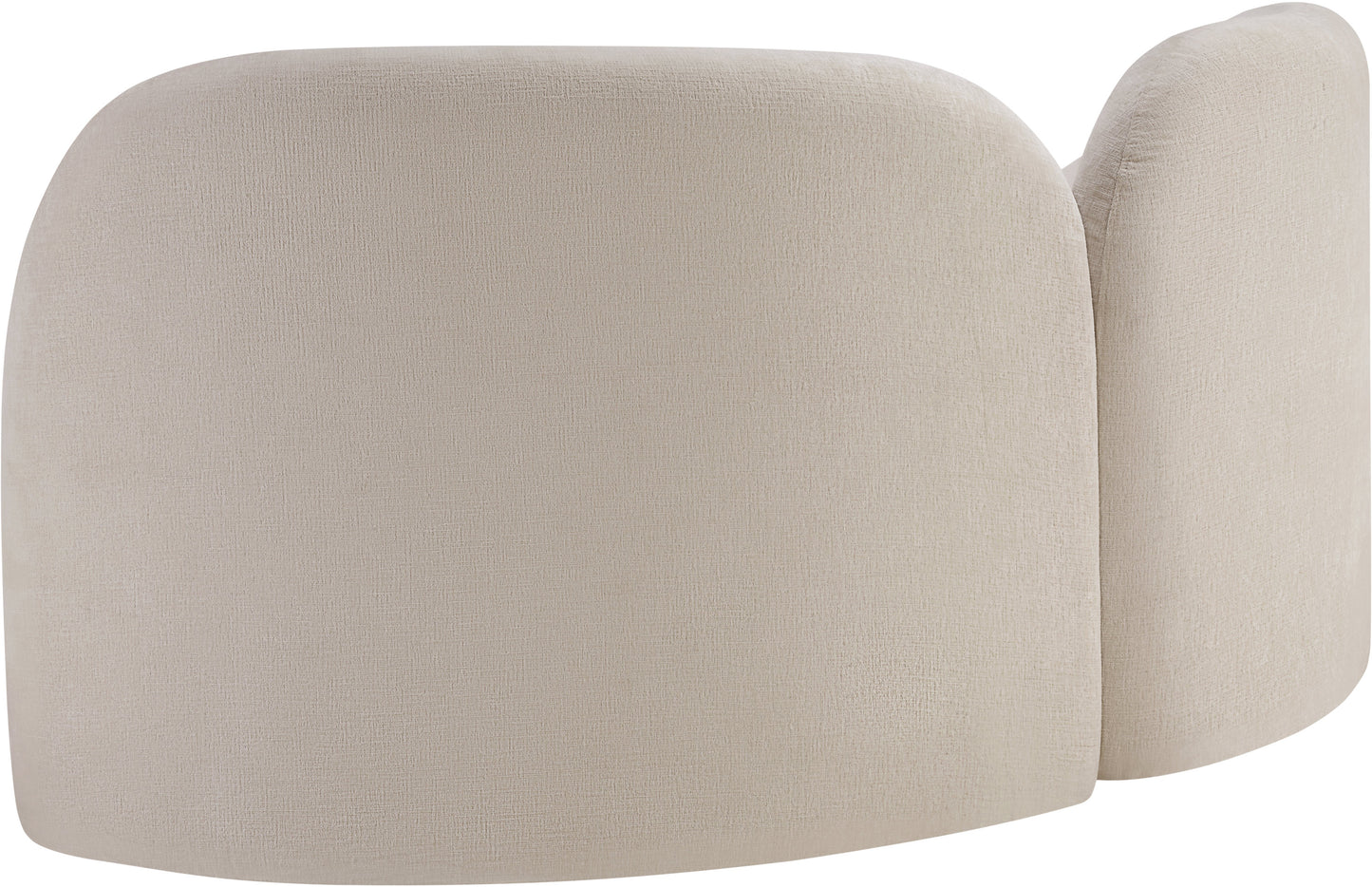 harlow beige chenille fabric loveseat