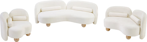 Camden Cream Chenille Fabric Upholstered Chair, 1 Piece