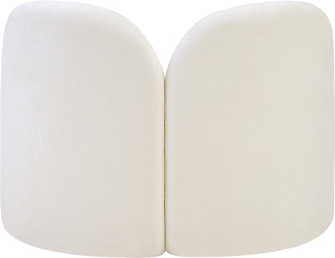 Harlow Cream Chenille Fabric Chair