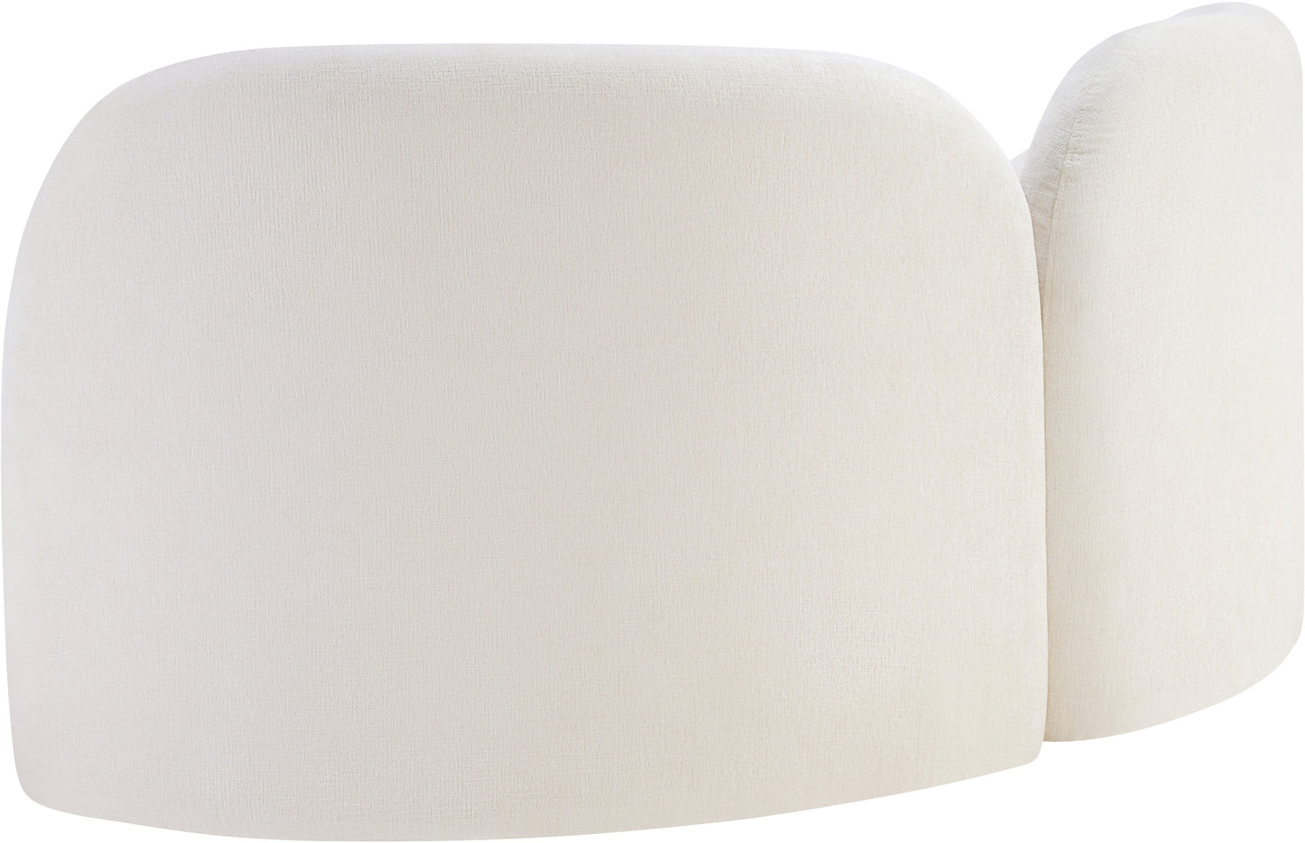 harlow cream chenille fabric loveseat