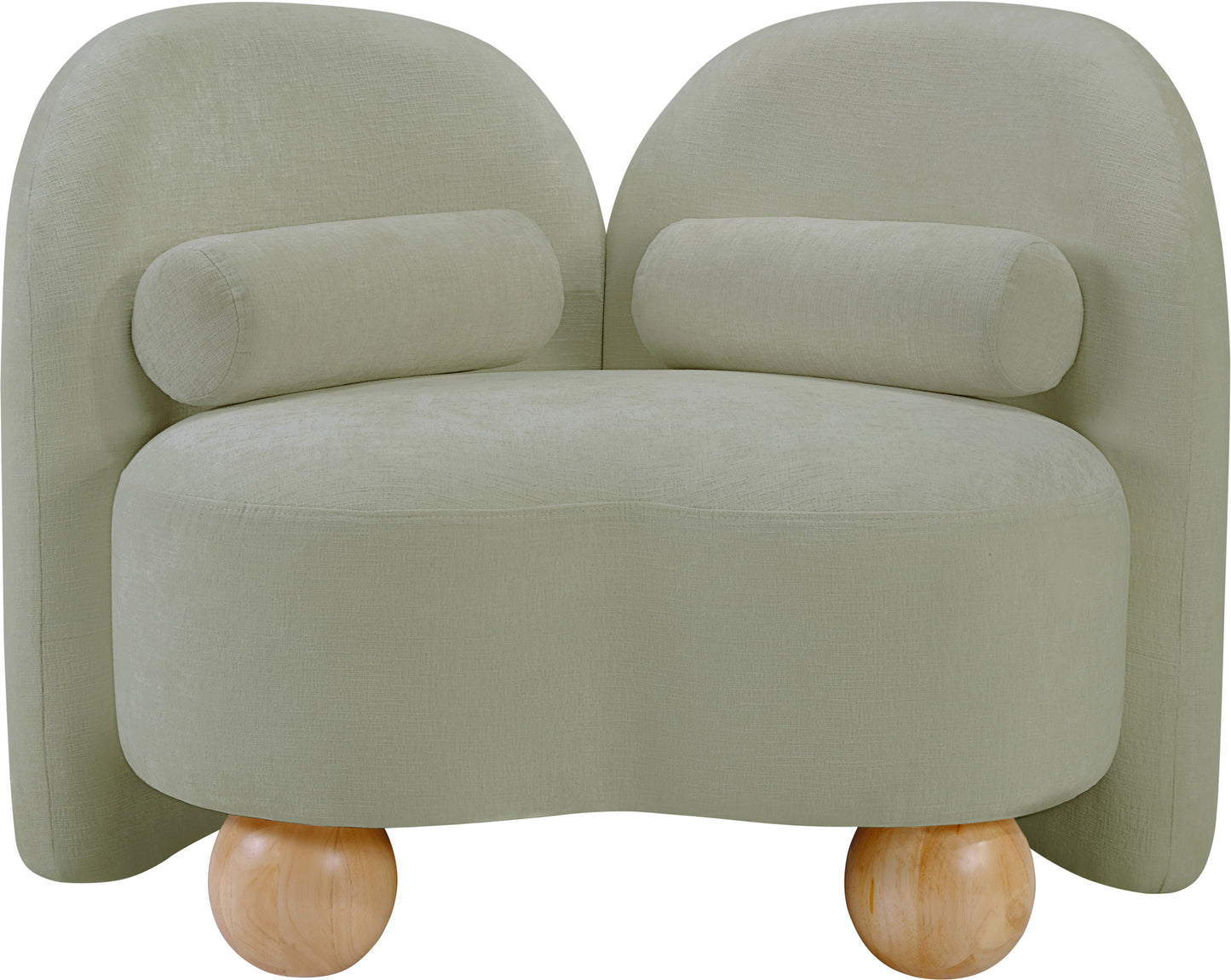 harlow mint chenille fabric chair