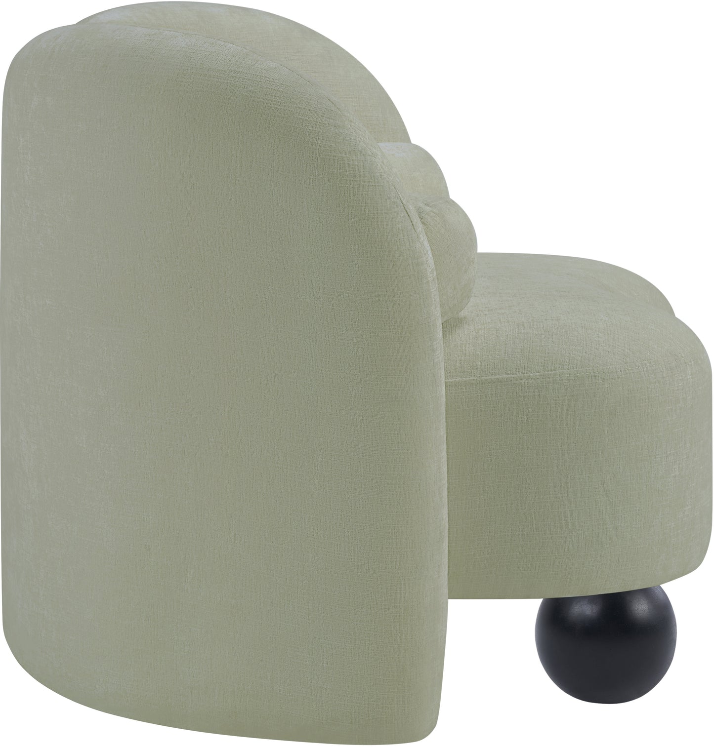 harlow mint chenille fabric chair