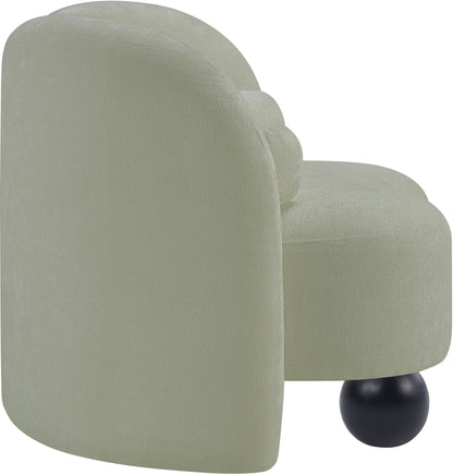 Harlow Mint Chenille Fabric Chair