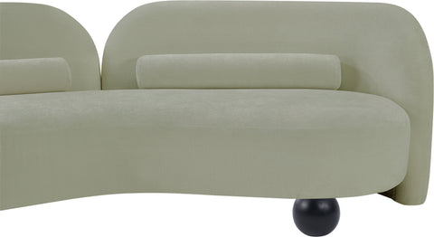 Camden 64" Mint Chenille Fabric Upholstered Loveseat, 1 Piece