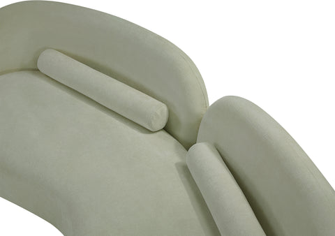 Camden 89" Mint Chenille Fabric Upholstered Sofa, 1 Piece