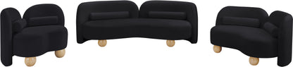 Harlow Black Velvet Chair