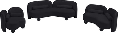 Harlow Black Velvet Chair