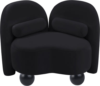 Harlow Black Velvet Chair