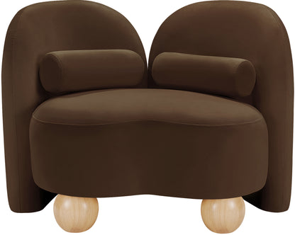 Harlow Brown Velvet Chair