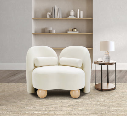 Harlow Cream Velvet Chair